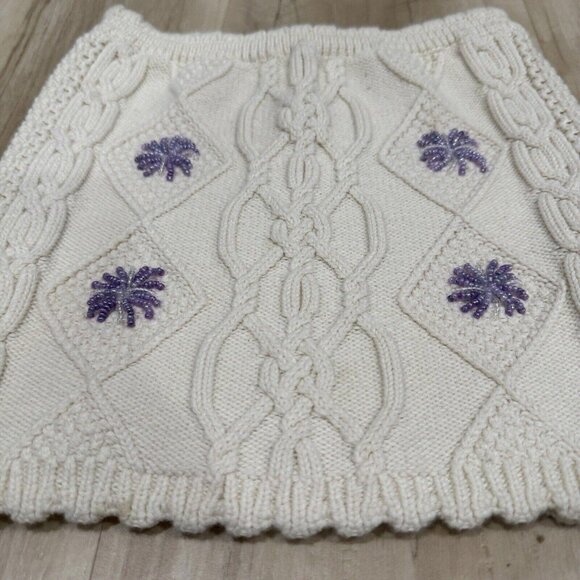 Zara Women’s Embroidered Knit Top Size Small Stretch Sleeveless - Picture 2 of 6